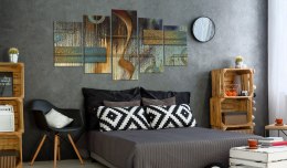 Obraz 5-częściowy - Abstrakcja Loft