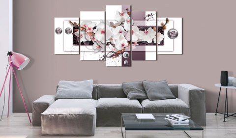 Obraz 5-częściowy - Mechanizm orchidei Obraz 5-częściowy - Mechanizm orchidei