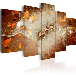 OBRAZ NA ŚCIANĘ DO SALONU, 100 x 50 cm, 5 CZĘŚCIOWY - Po