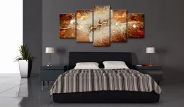 OBRAZ NA ŚCIANĘ DO SALONU, 100 x 50 cm, 5 CZĘŚCIOWY - Po