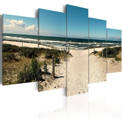 Obraz 5-częściowy - Malowana Plaża, Morze Obraz 5-częściowy - Malowana Plaża, Morze