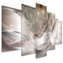 Obraz 5-częściowy - Nowoczesne dmuchawce beżowy