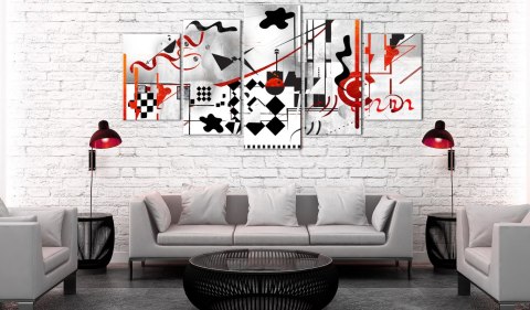 Obraz 5-częściowy - Abstrakcja Retro Loft Obraz 5-częściowy - Abstrakcja Retro Loft