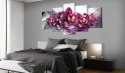 Obraz 5-częściowy - Rubinowe Orchidee