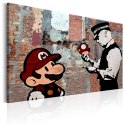 Obraz - Banksy, Mario, Graffiti