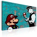 Obraz - Turkusowy Mario, Banksy