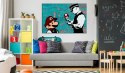 Obraz - Turkusowy Mario, Banksy