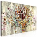 OBRAZ NA ŚCIANĘ DO SALONU, 60 x 30 cm, 3 CZĘŚCIOWY - Drzewo życia