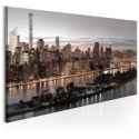 Obraz 3-częściowy - Manhattan o zmierzchu