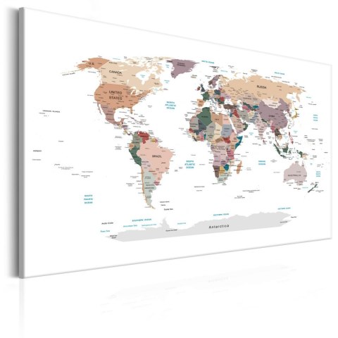 Obraz - Mapa świata: Dokąd dziś? Obraz - Mapa świata: Dokąd dziś?