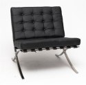 Fotel Barcelona - BARCELON CHAIR - czarna ekoskóra