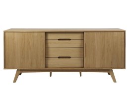 KOMODA AUMENTO, DĘBOWA, OLEJOWANA, RETRO, VINTAGE, LATA 70, SZUFLADY, SALON