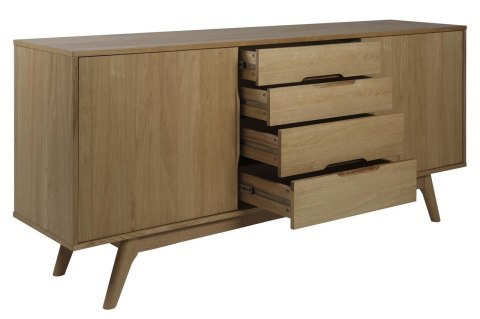 KOMODA AUMENTO, DĘBOWA, OLEJOWANA, RETRO, VINTAGE, LATA 70, SZUFLADY, SALON