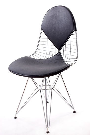 METALOWE KRZESŁO, CHROM, CZARNE, LOFT, DO JADALNI, NOWOCZESNE