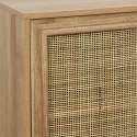 KOMODA BOHO, PLECIONKA, NATURALNA, DO SALONU, TRZYDRZWIOWA, RATTAN, DĄB