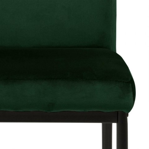 ELEGANCKIE CIEMNE ZIELONE KRZESŁO, CZARNY METAL, DO JADALNI, GLAMOUR ELEGANCKIE CIEMNE ZIELONE KRZESŁO, CZARNY METAL, DO JADALNI, GLAMOUR