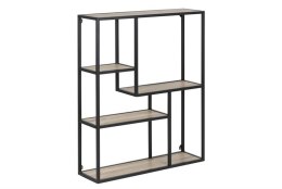 INDUSTRIALNY REGAŁ DENMARK VIII SONOMA, LOFT, 5 PÓŁEK, CZARNY METAL