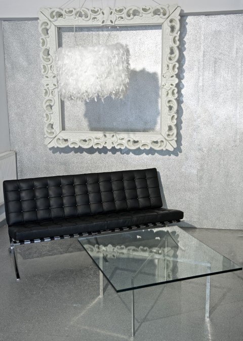 Sofa Barcelona, 3 osobowa, czarna skóra naturalna Sofa Barcelona, 3 osobowa, czarna skóra naturalna
