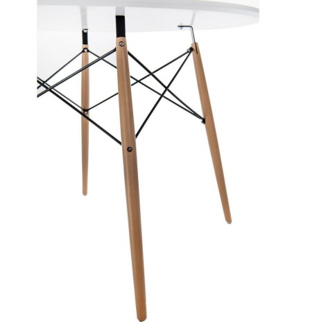 BIAŁY OKRĄGŁY STÓŁ 100 CM, DO JADALNI, SKANDYNAWSKI, NOWOCZESNY, MDF, DUŻY BIAŁY OKRĄGŁY STÓŁ 100 CM, DO JADALNI, SKANDYNAWSKI, NOWOCZESNY, MDF, DUŻY