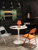 OKRĄGŁY STÓŁ TULIP, BIAŁY, NA JEDNEJ NODZE, 80 CM, DO SALONU, JADALNI