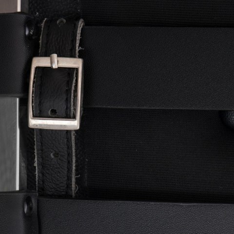 ELEGANCKI FOTEL BARCELONA, CZARNA SKÓRA NATURALNA, CHROMOWANE NOGI ELEGANCKI FOTEL BARCELONA, CZARNA SKÓRA NATURALNA, CHROMOWANE NOGI