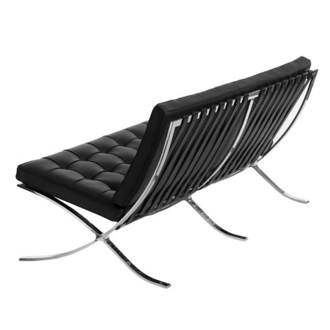 Sofa BA2 2 osobowa, czarna skóra naturalna Sofa BA2 2 osobowa, czarna skóra naturalna