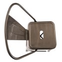METALOWY HOKER LOFT ARTPRO, Z OPARCIEM, INDUSTRIALNY STOŁEK BAROWY, 66 CM