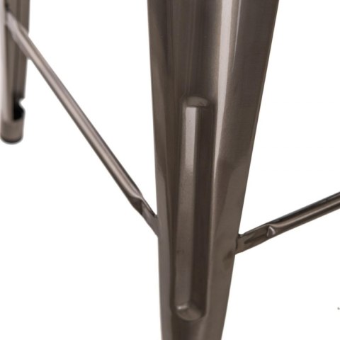 METALOWY HOKER LOFT ARTPRO, Z OPARCIEM, INDUSTRIALNY STOŁEK BAROWY, 66 CM METALOWY HOKER LOFT ARTPRO, Z OPARCIEM, INDUSTRIALNY STOŁEK BAROWY, 66 CM