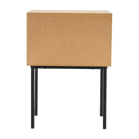 SZAFKA NOCNA LOFT, PLECIONKA, DO SYPIALNI, DĄB, BOHO, METALOWE CZARNE NOGI SZAFKA NOCNA LOFT, PLECIONKA, DO SYPIALNI, DĄB, BOHO, METALOWE CZARNE NOGI