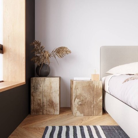 NATURALNY DREWNIANY KINKIET, KWADRAT, LOFT NATURALNY DREWNIANY KINKIET, KWADRAT, LOFT