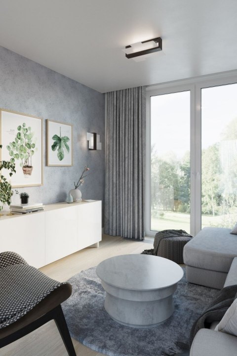 NOWOCZESNY KINKIET WENGE, DREWNO, BIAŁE SZKŁO