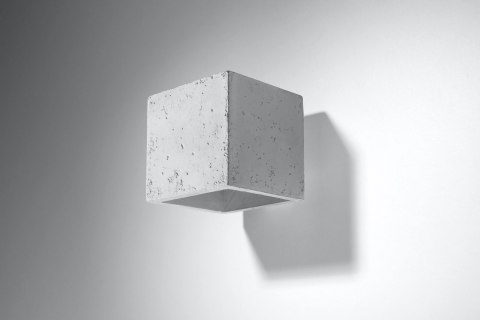 BETONOWY KWADRATOWY KINKIET ŚCIENNY, KWADRAT 10 CM, INDUSTRIALNY, LOFT, G9 BETONOWY KWADRATOWY KINKIET ŚCIENNY, KWADRAT 10 CM, INDUSTRIALNY, LOFT, G9
