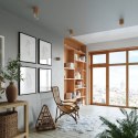 DREWNIANA LAMPKA BIURKOWA SALGADO, NIETYPOWA, E27, LOFT