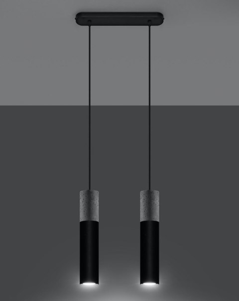 Lampa wisząca BORGIO 2 czarny Lampa wisząca BORGIO 2 czarny