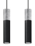 Lampa wisząca BORGIO 2 czarny