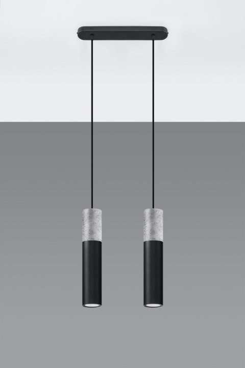 Lampa wisząca BORGIO 2 czarny Lampa wisząca BORGIO 2 czarny