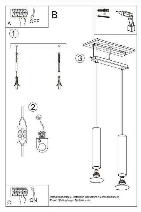 Lampa wisząca LINO 2 Lampa wisząca LINO 2