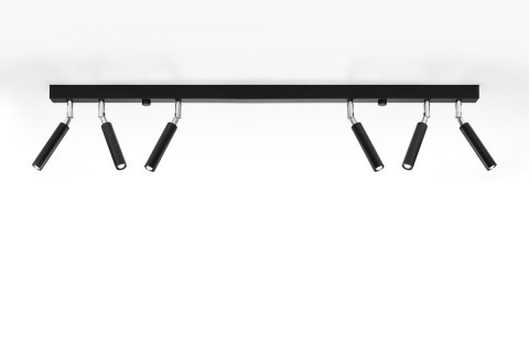 NOWOCZESNY REGULOWANY PLAFON, 6 LAMP, CZARNY, G9 NOWOCZESNY REGULOWANY PLAFON, 6 LAMP, CZARNY, G9
