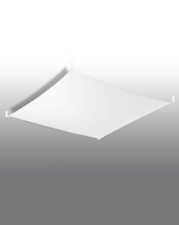NOWOCZESNY BIAŁY PLAFON, SZKŁO, SALON, 105 cm, G13