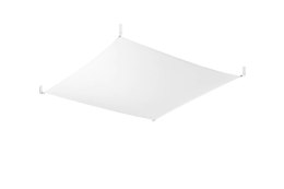 NOWOCZESNY BIAŁY PLAFON, SZKŁO, SALON, 105 cm, G13