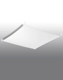 NOWOCZESNY BIAŁY PLAFON, SZKŁO, SALON, 140 cm, G13