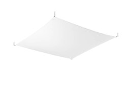NOWOCZESNY BIAŁY PLAFON, SZKŁO, SALON, 140 cm, G13