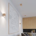 MAŁY DREWNIANY PLAFON, OKRĄGŁY, DO SALONU, LAMPA LOFT, NOWOCZESNY 10 CM, G9