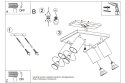 NOWOCZESNA CZARNA LAMPA, REGULOWANY SPOT, 4 x GU10
