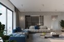 IDUSTRIALNY MAŁY PLAFON - LOFT, BETON, ŻARÓWKA E27
