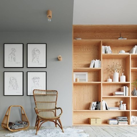 IDUSTRIALNY MAŁY PLAFON, LOFT, DREWNO, ŻARÓWKA E27 IDUSTRIALNY MAŁY PLAFON, LOFT, DREWNO, ŻARÓWKA E27
