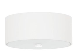NOWOCZESNY BIAŁY PLAFON, OKRĄGŁY, 30 cm, 3 x E27