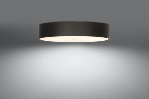 NOWOCZESNY CZARNY PLAFON, OKRĄGŁY, 60 cm, 5 x E27 NOWOCZESNY CZARNY PLAFON, OKRĄGŁY, 60 cm, 5 x E27