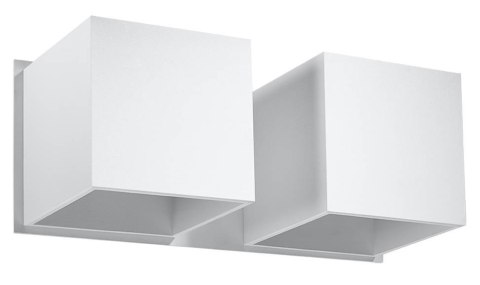 PODWÓJNY KINKIET QUAD, 2 x KWADRAT, GÓRA DÓŁ - BIAŁY PODWÓJNY KINKIET QUAD, 2 x KWADRAT, GÓRA DÓŁ - BIAŁY