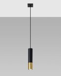 Lampa wisząca LOOPEZ 1 czarny/złoty